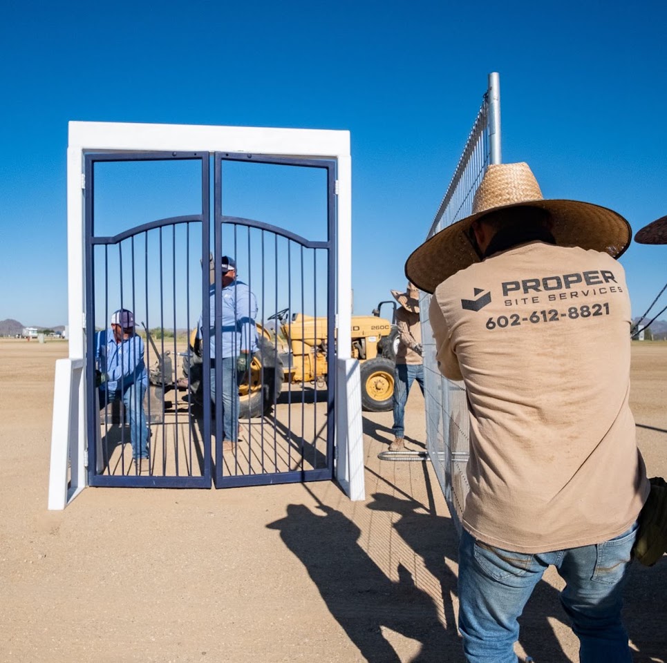 Proper Site Services - Fence & Porta-Potty Rentals project